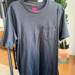 Supreme Black Pocket Tee